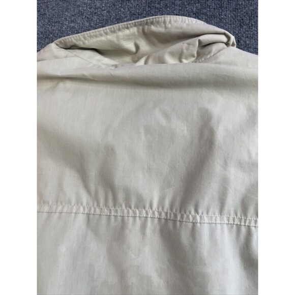 Vintage Trader Bay Chore Jacket Mens Large Beige Windbreaker Pockets Full Zip - Picture 16 of 16